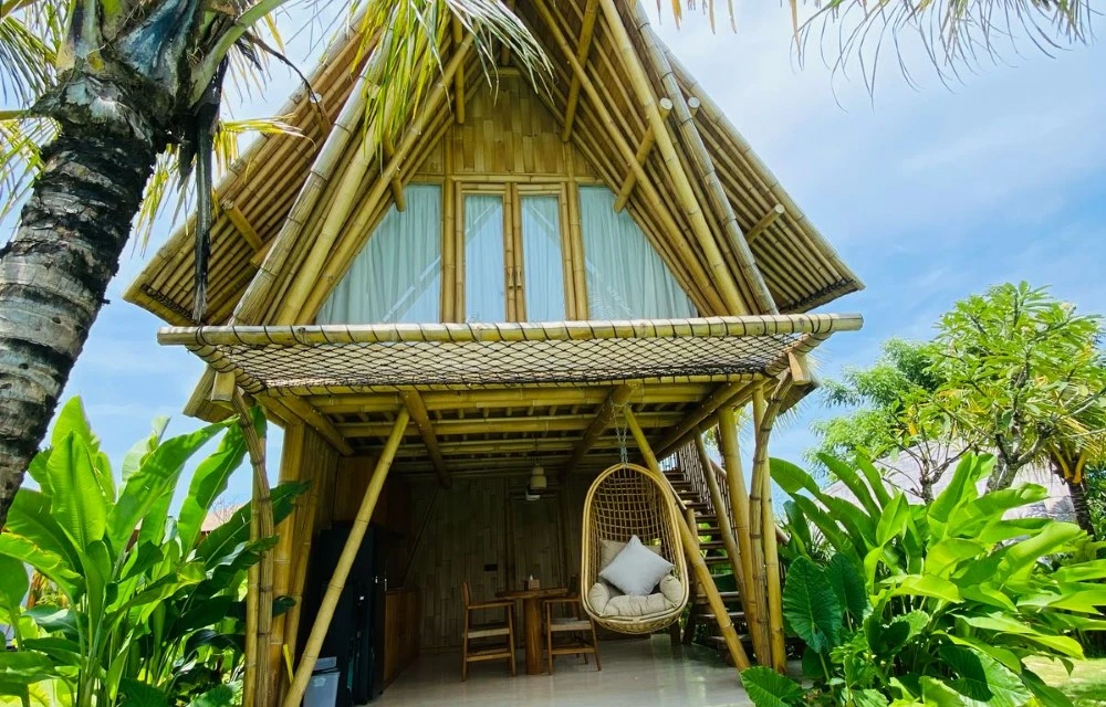 Bamboo Tropical Retreat One Bed Triangle Bamboo near Sanur Image