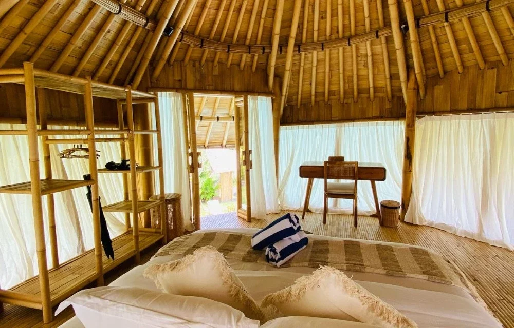 One Bedroom Round Bamboo House near Sanur